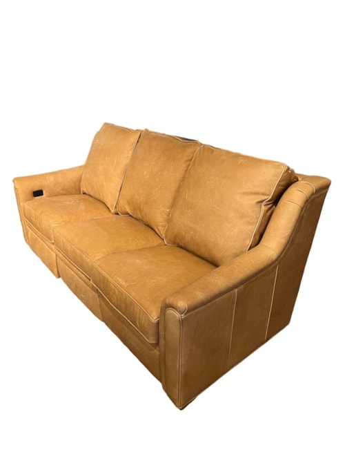 Transitional Power Reclining Sofa with Articulating Headrest