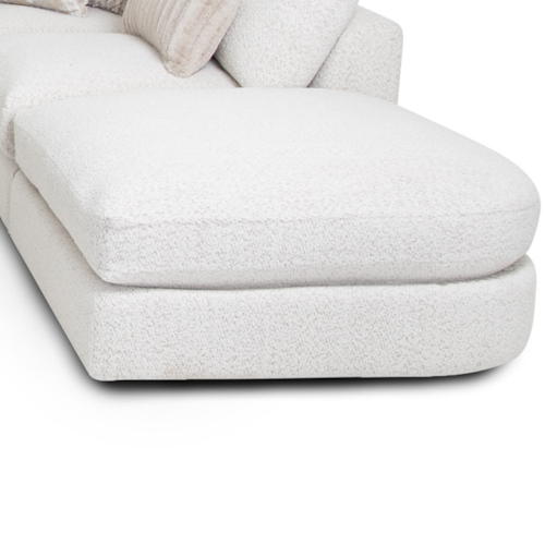 Contemporary Curved Bump Up Ottoman