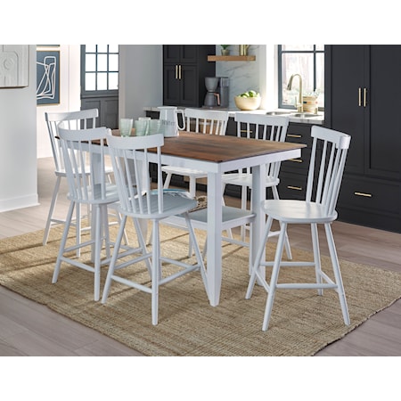 7-Piece Counter-Height Dining Set