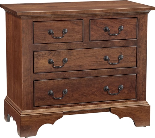 Traditional 4-Drawer Nightstand