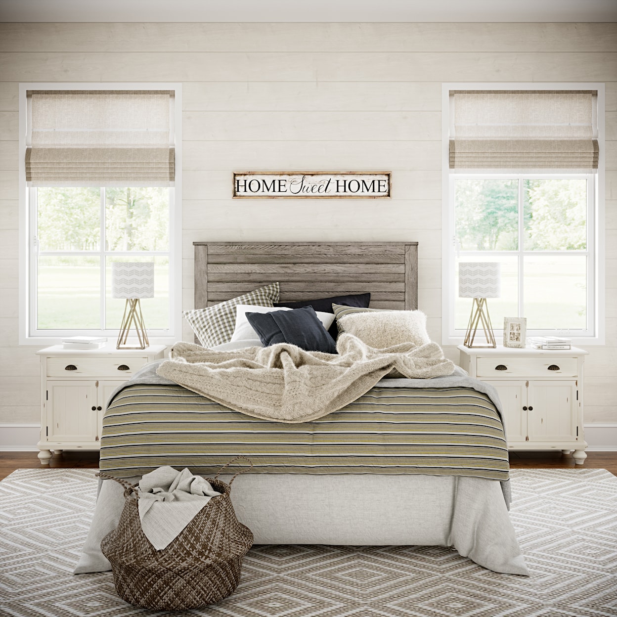 Accentrics Home Fashion Beds Queen Wood Headboard