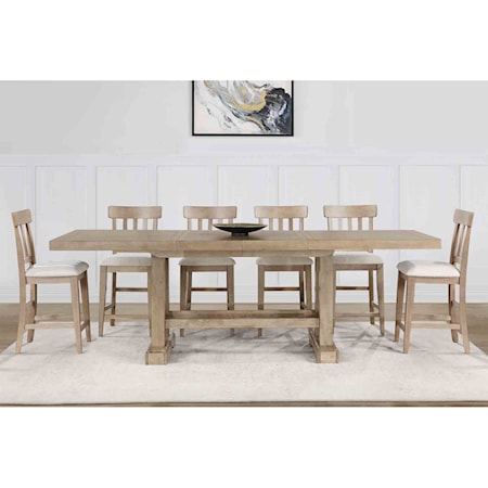 7-Piece Counter-Height Dining Set