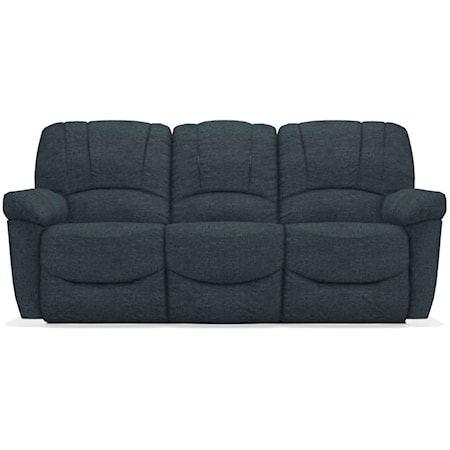 Casual Reclining Sofa with Channel-Stitched Back