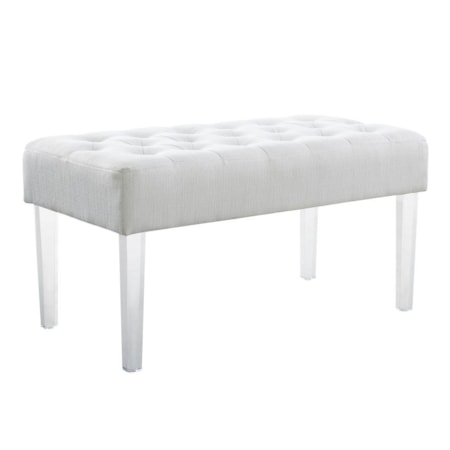 Ella Glitz Acrylic Leg Bench