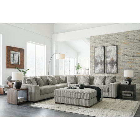 5-Piece Sectional And Ottoman