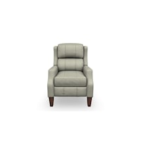 Customizable High Leg Recliner with Leather Upholstery