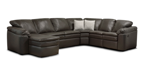 Casual 5-Piece Reclining Sectional Sofa with Chaise