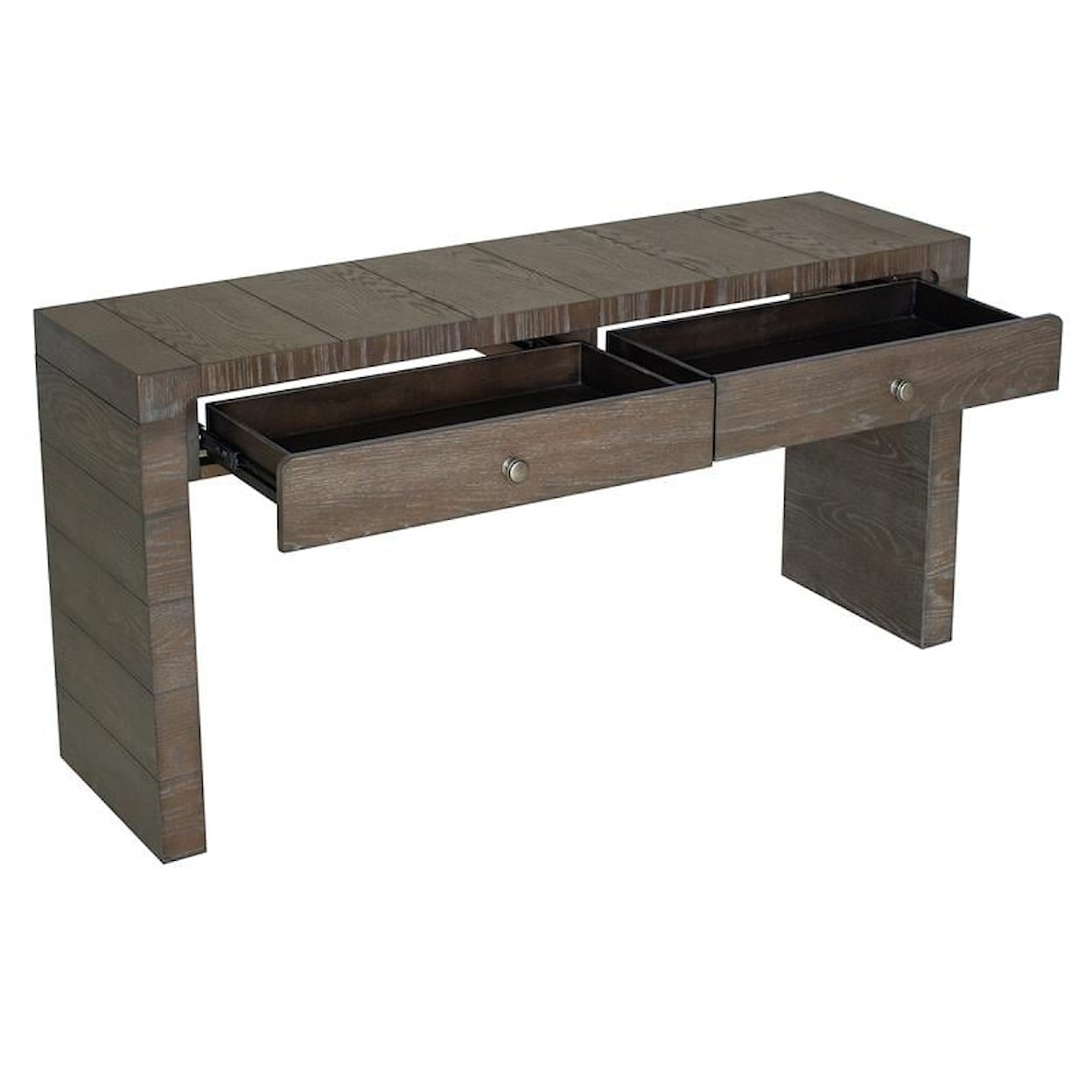 Magnussen Home Leland Occasional Tables 2-Drawer Rectangular Sofa Table