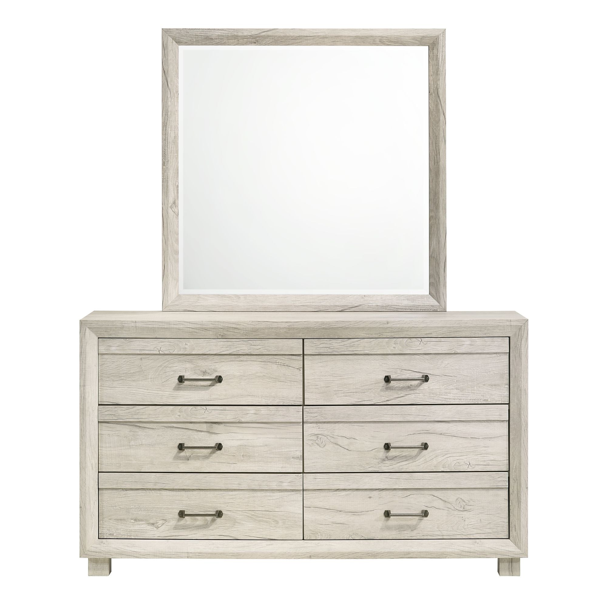 Dresser and Mirror Set