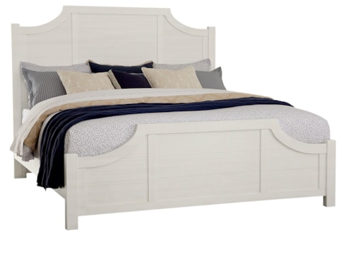 Rustic Farmhouse California King Scalloped Bed