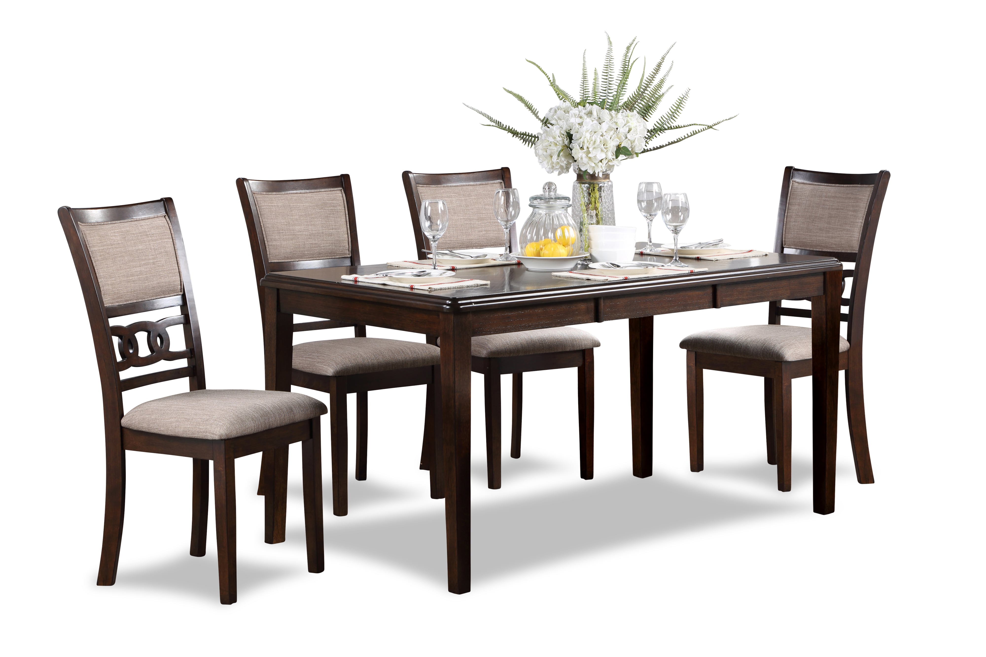 New Classic Furniture Gia D1701160CHY Contemporary 5Piece Dining and
