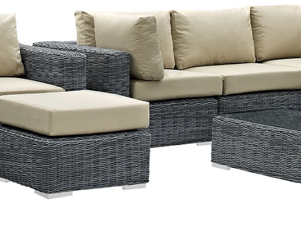 Outdoor 10 Piece Sectional Set