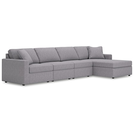 4-Piece Sectional With Chaise