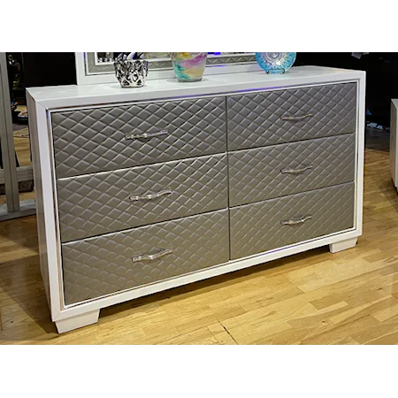 Glam 6-Drawer Dresser