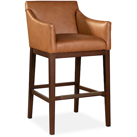 Bar Stool with Scoop Arms