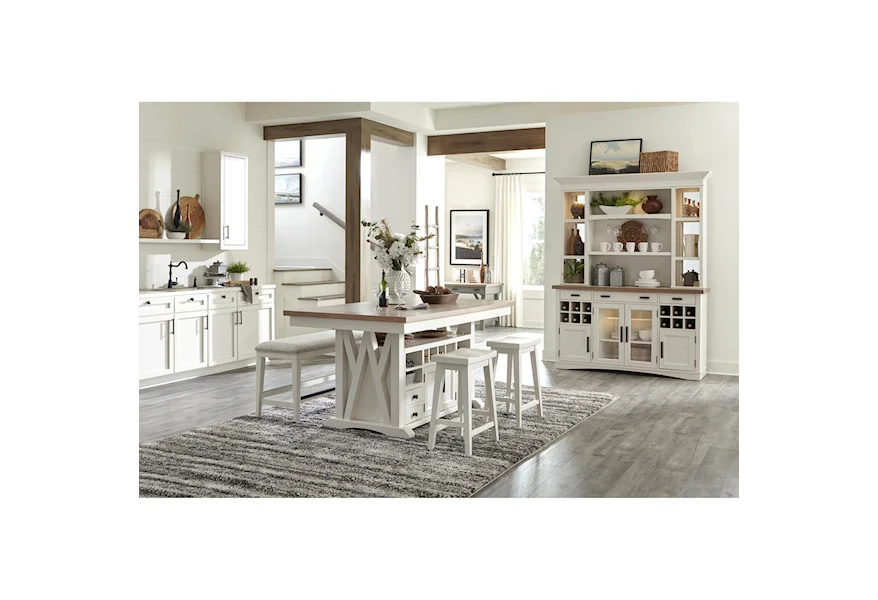 Americana Modern Casual Dining Room Group by Paramount Furniture at Reeds Furniture
