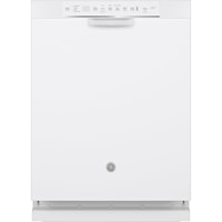 Stainless Steel Interior Dishwasher with Front Controls White - GDF645SGNWW