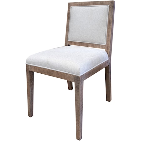 Rustic Upholstered Dining Chair