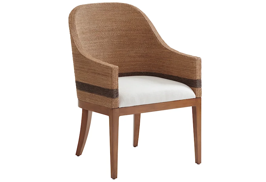 Palm Desert Bryson Woven Arm Chair by Tommy Bahama Home at Baer's Furniture