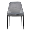 Moe's Home Collection Sedona Velvet Upholstered Dining Chair