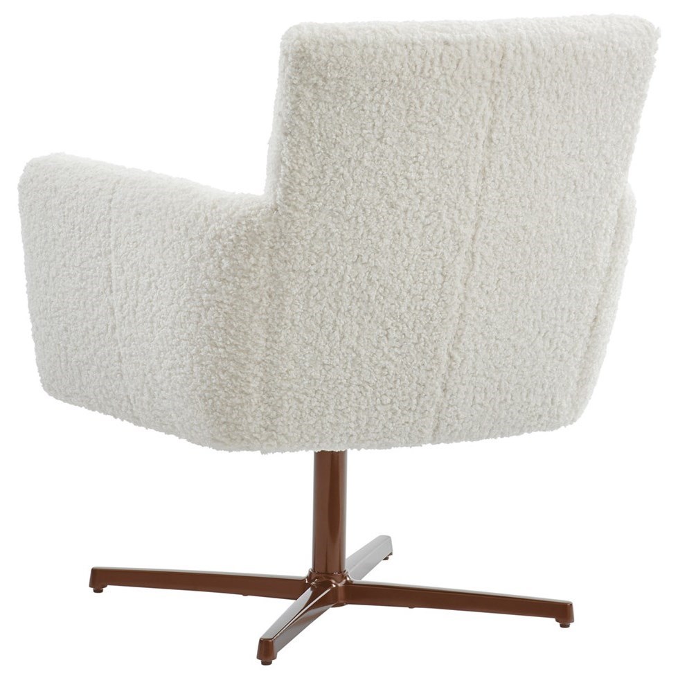 Brooks Swivel Chair with Bronze Base