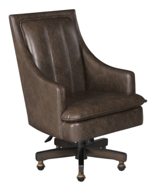 Transitional Rhodes Desk Chair with Casters