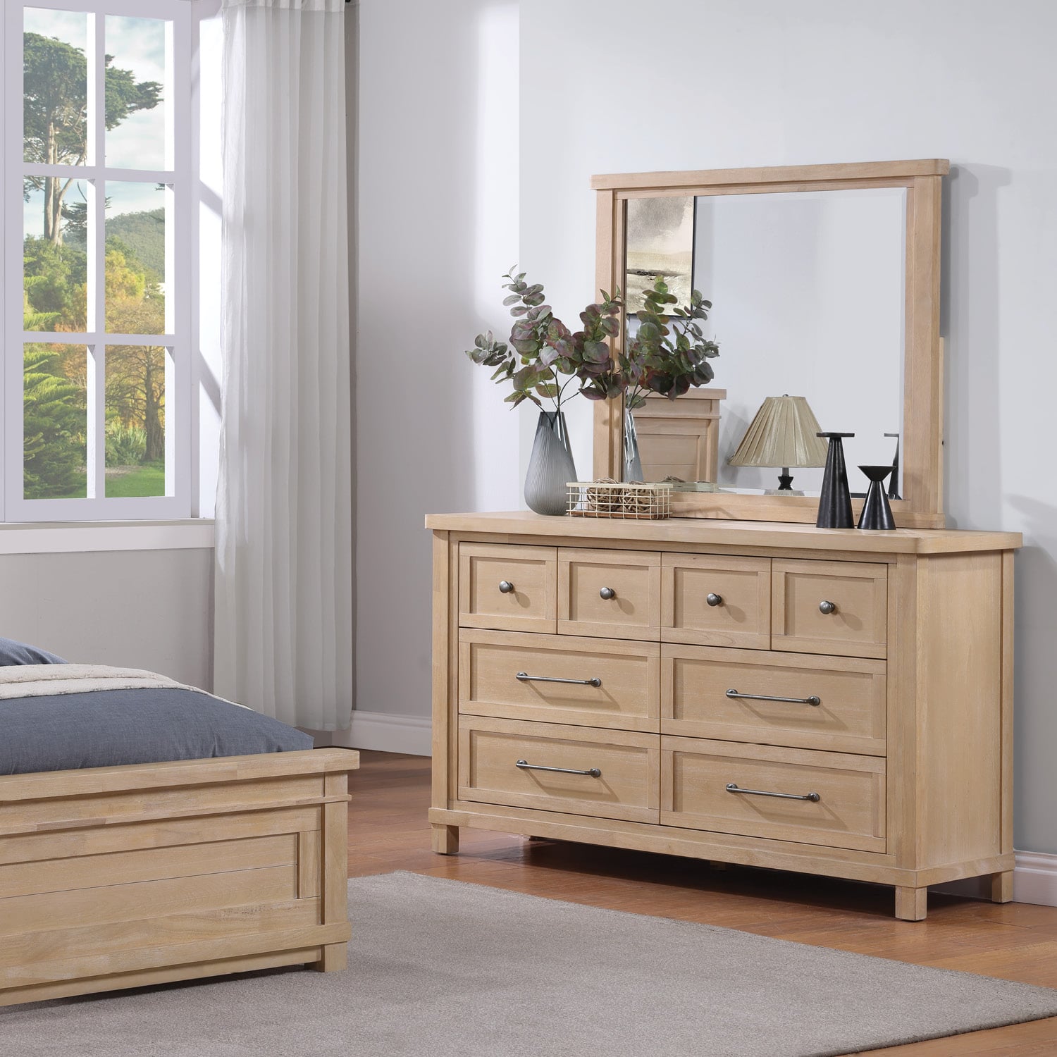 Winners Only Mayville 8-Drawer Dresser and Mirror
