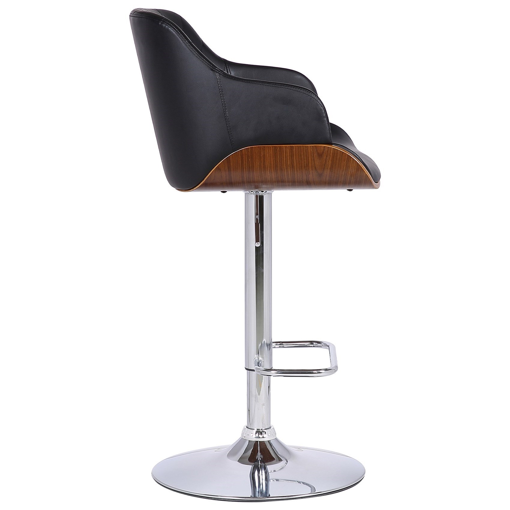 Armen Living Toby Upholstered Adjustable Bar Stool