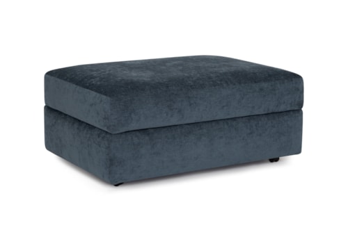Transitional Storage Ottoman with Caster Legs