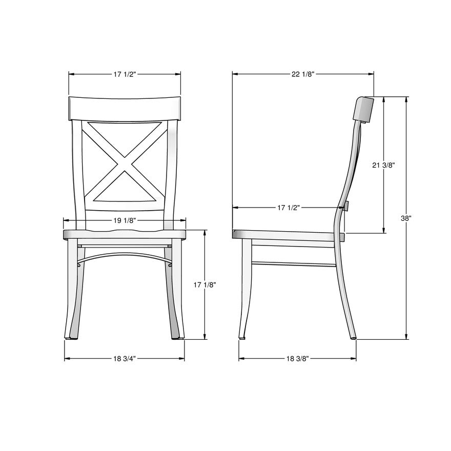 X-Back Dining Side Chair