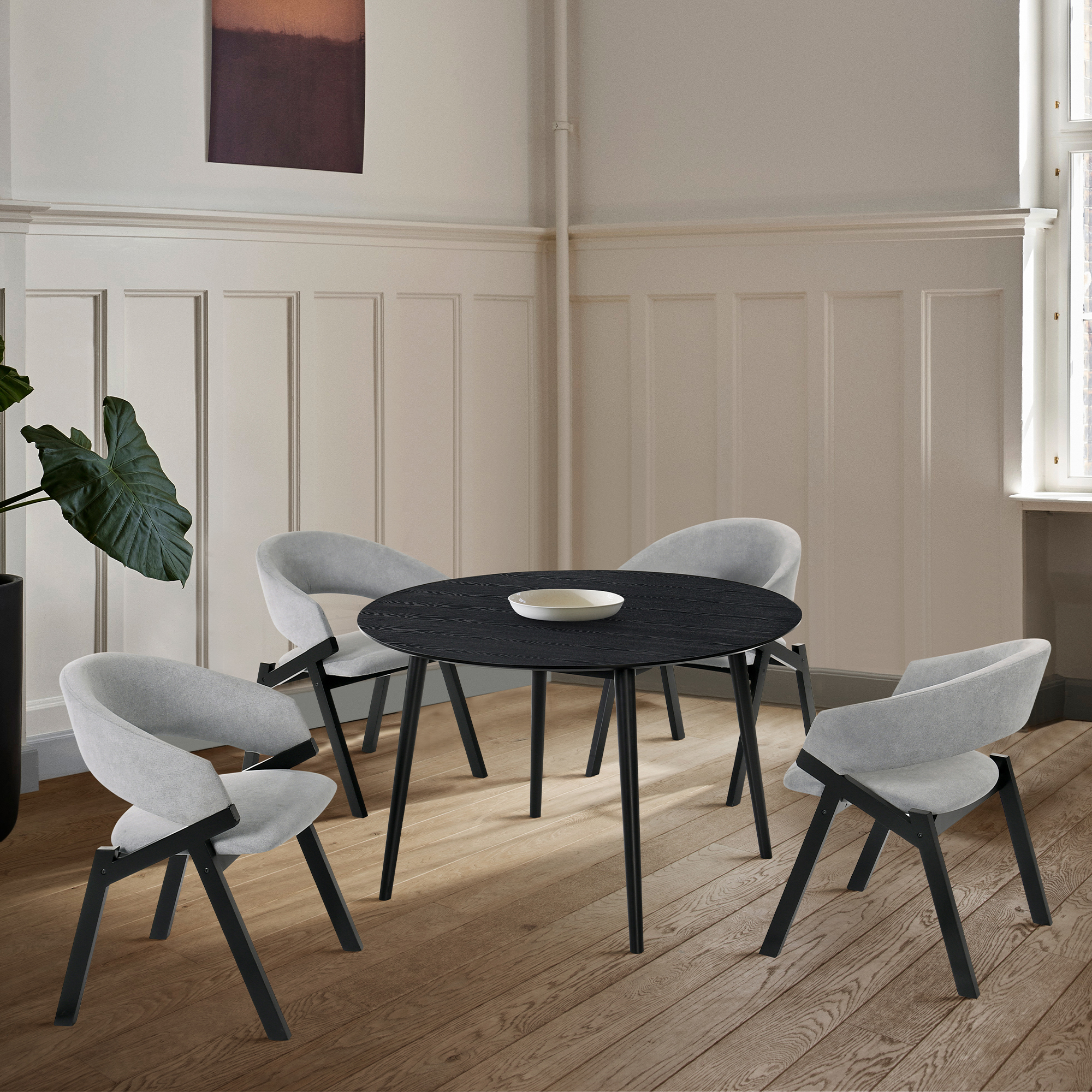 Armen Living Arcadia/Talulah 5-Piece Dining Set