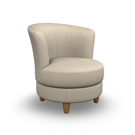 Swivel Barrel Chair