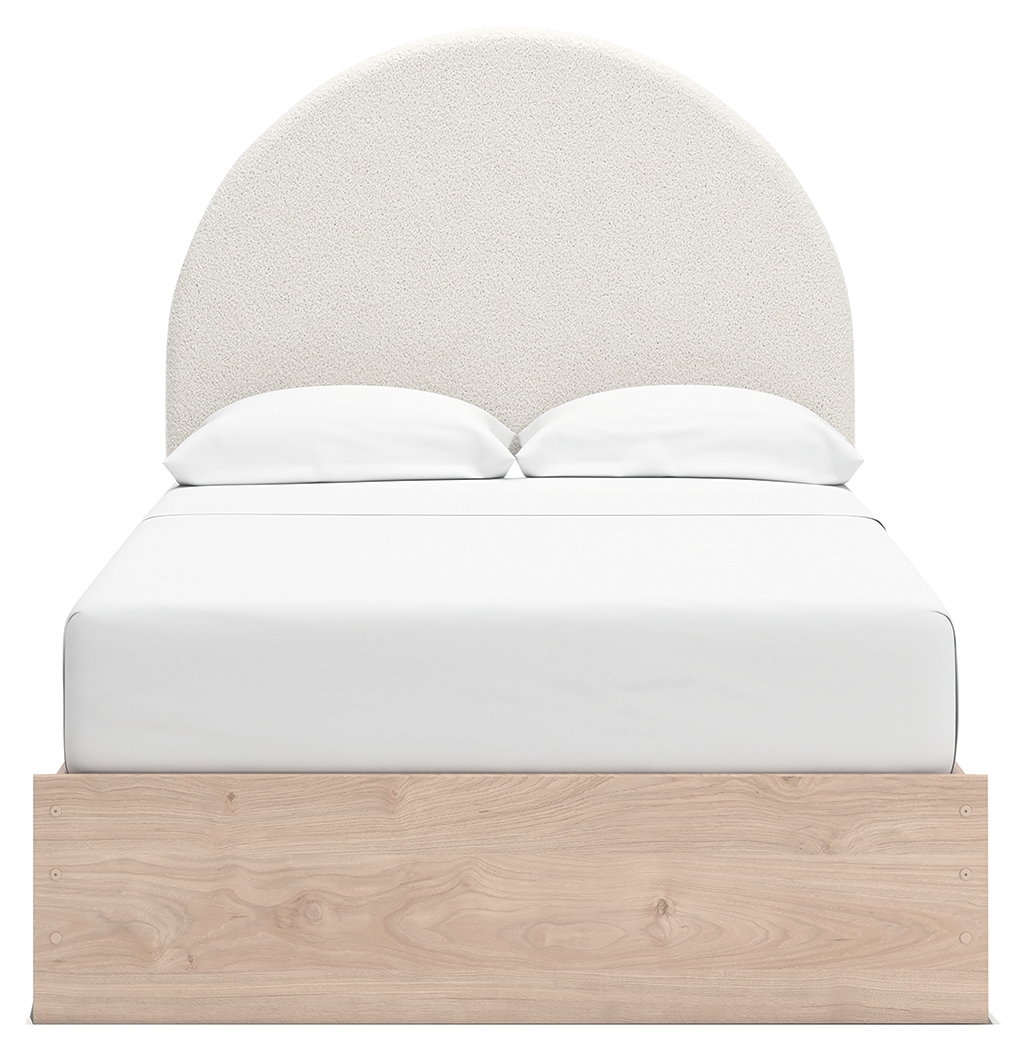 Full Upholstered Panel Bed