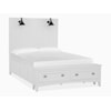 Magnussen Home Heron Cove Bedroom Queen Lamp Panel Storage Bed