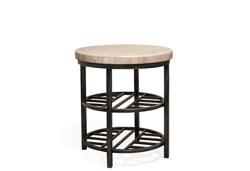 Capri Round End Table by Riverside Furniture at Zak's Home