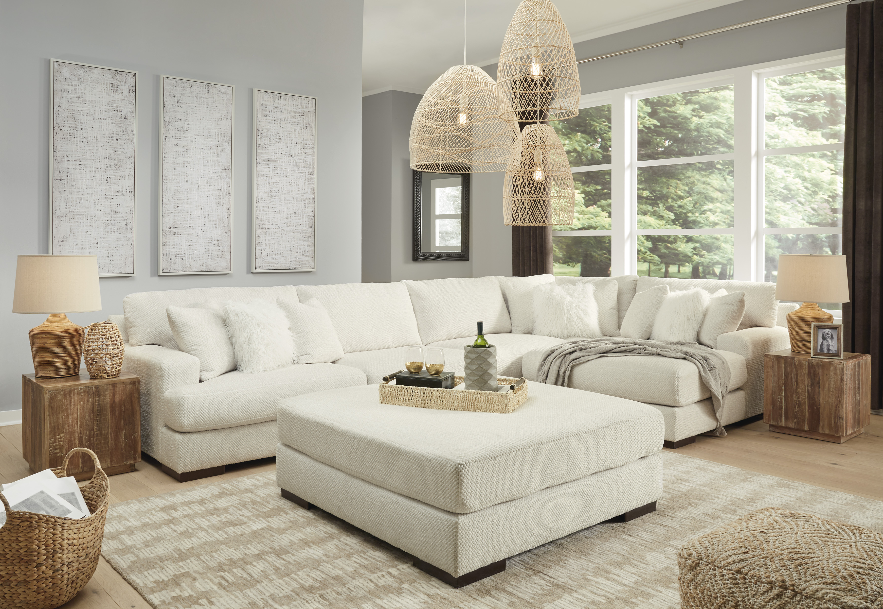 Signature Design by Ashley Zada Oversized Accent Ottoman