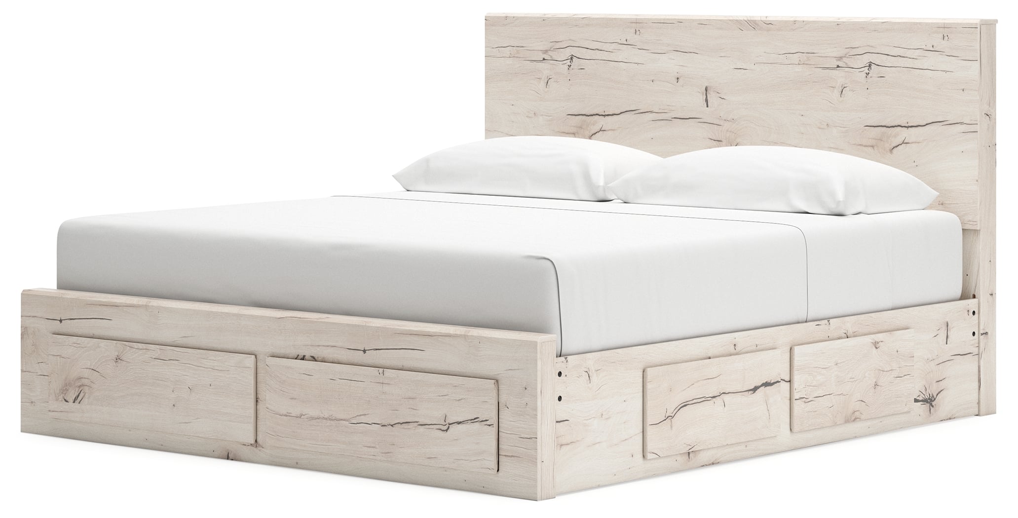 King Panel Storage Bed