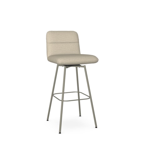 Upholstered Bar Height Swivel Stool