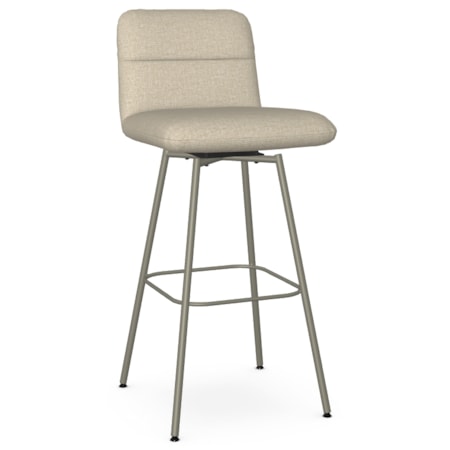 Upholstered Bar Height Swivel Stool
