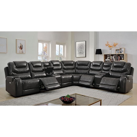 Power Sectional + Power Recliner