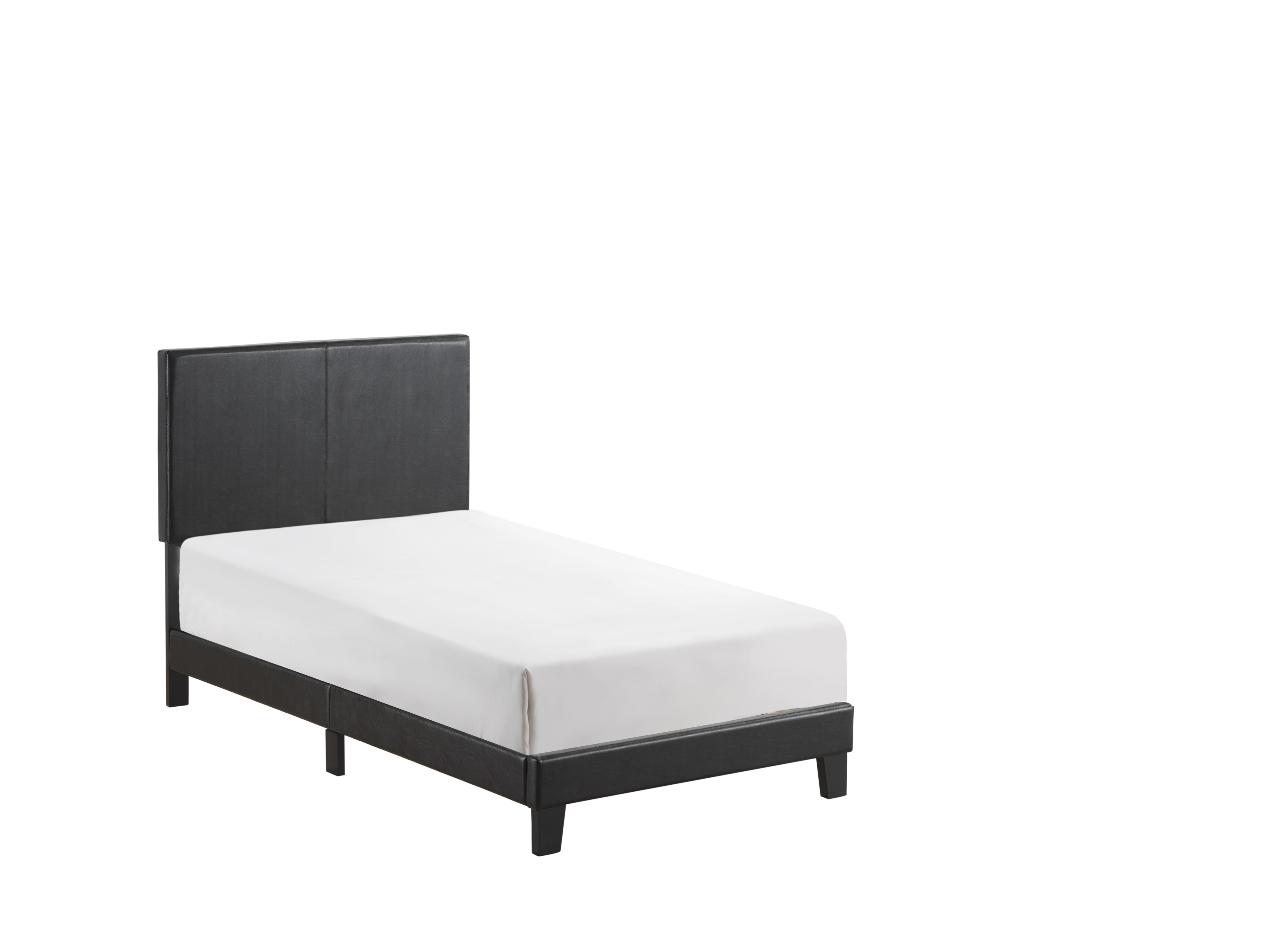 Crown Mark Yates Twin Platform Bed with Adjustable Headboard Royal