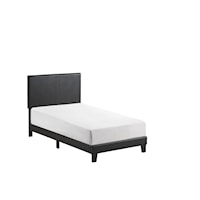 Twin Platform Bed with Adjustable Headboard