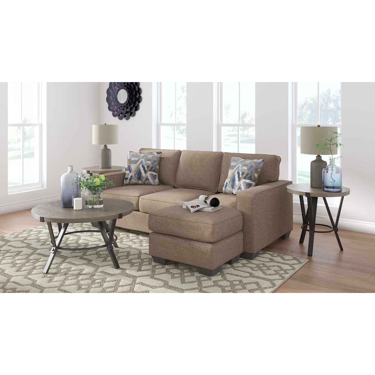 Signature Design by Ashley Furniture Greaves Sofa Chaise