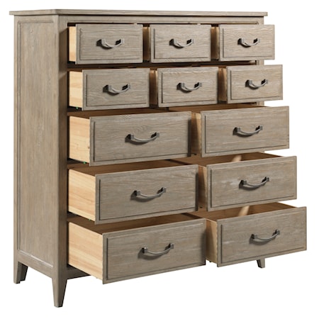 Forester Twelve Drawer Mule Chest