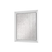 Contemporary Antique Faux Leather Mirror