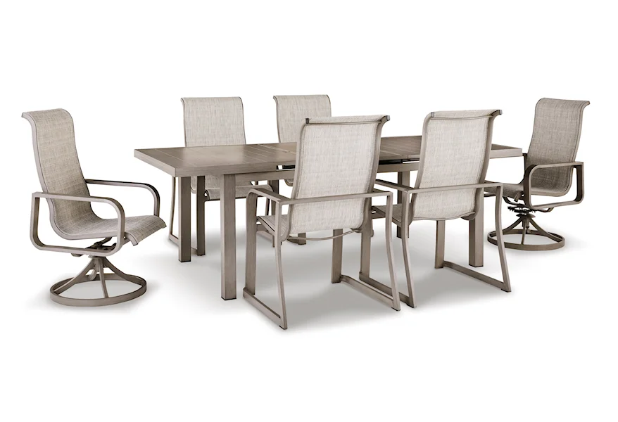 Beach Front 7-Piece Outdoor Dining Set by Signature Design by Ashley at Esprit Decor Home Furnishings