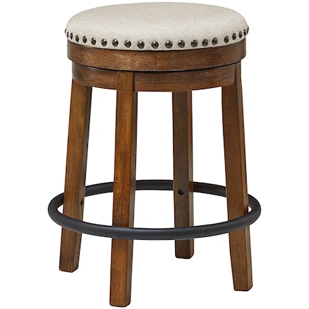 Backless Swivel Counter Height Stool