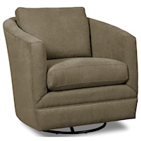 Contemporary Swivel Chair with Barrel Shape