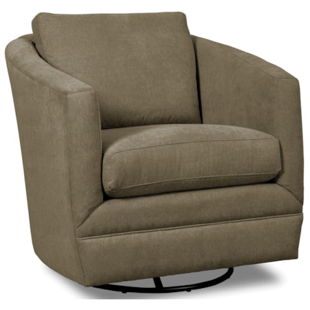 Swivel Barrel Chair