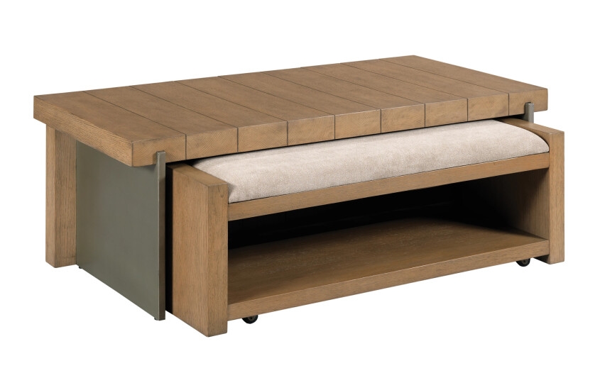 Hammary hidden treasures Coffee Table with Hidden Bench